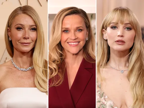Gwyneth Paltrow Reese Witherspoon and Jennifer Lawrence in a portrait arrangement